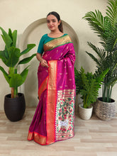 Pichwai Soft Silk Paithani Saree